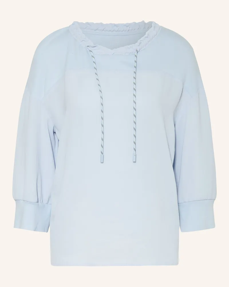 Marc Cain Blusenshirt Im Materialmix Mit 3/4-Arm blau 318