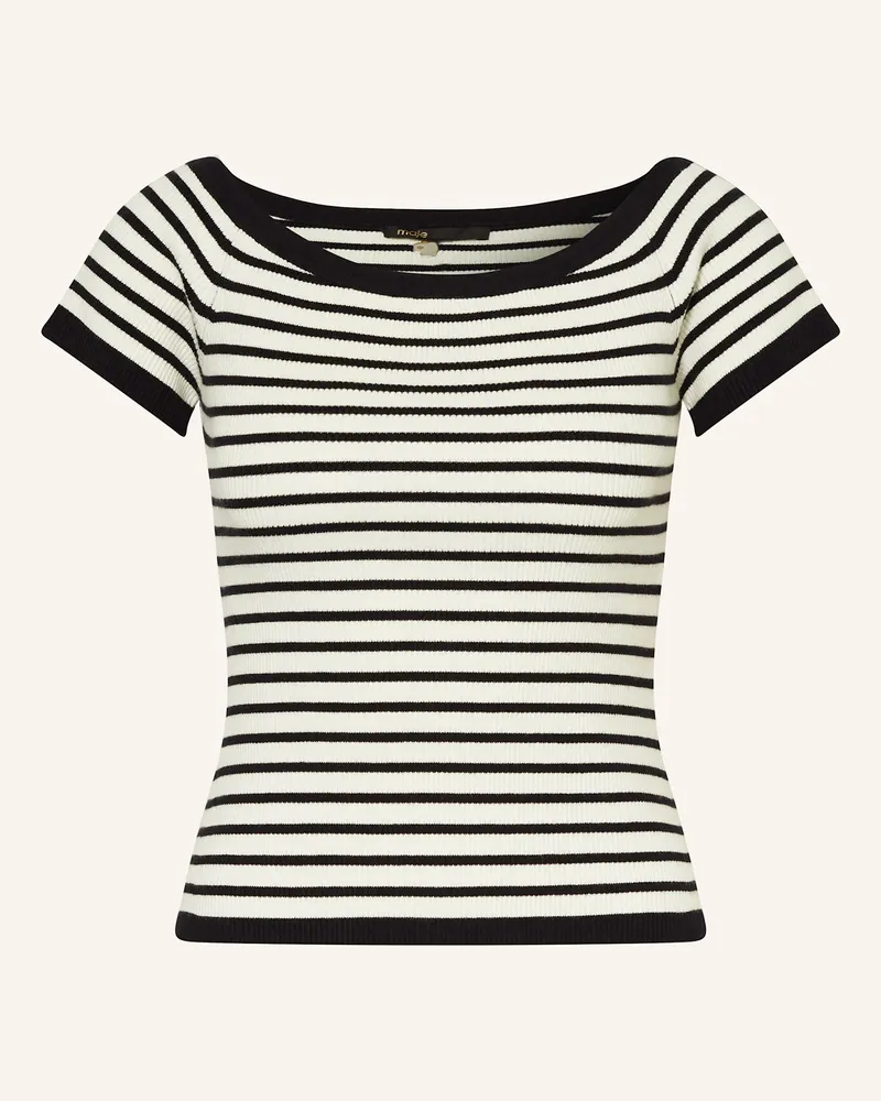 Maje Strickshirt blau Ecru