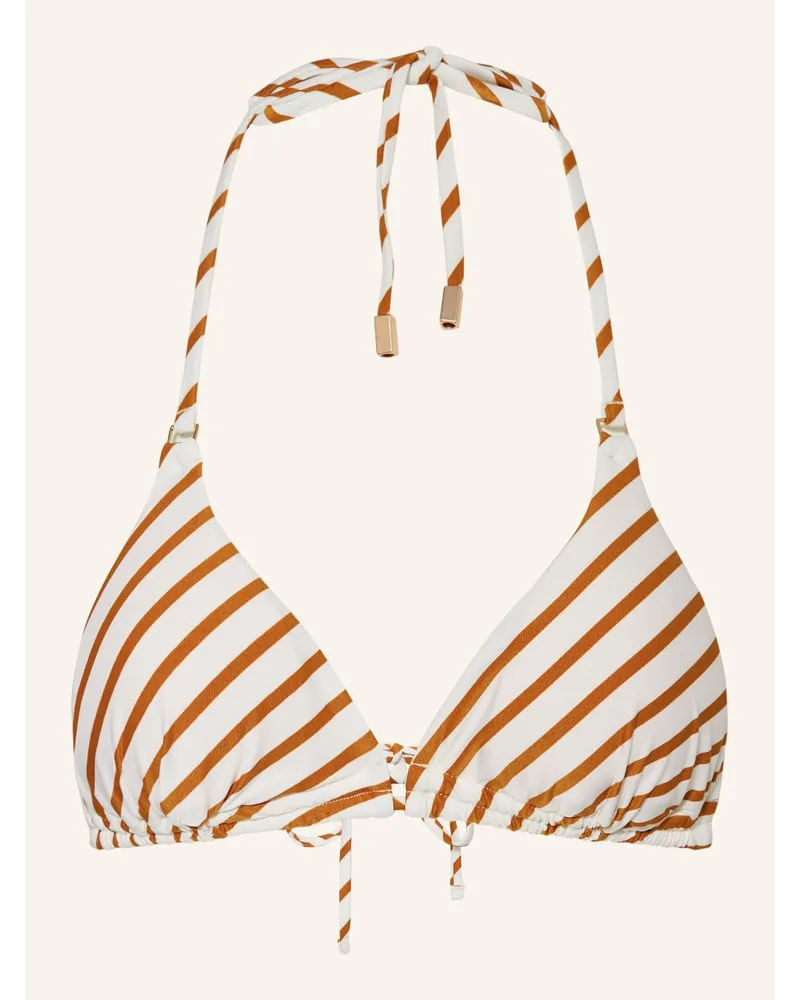 Beachlife Triangel-Bikini-Top SPICE STRIPE Weiss