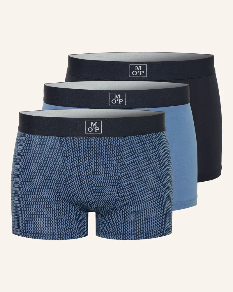 Marc O'Polo 3er-Pack Boxershorts Blau