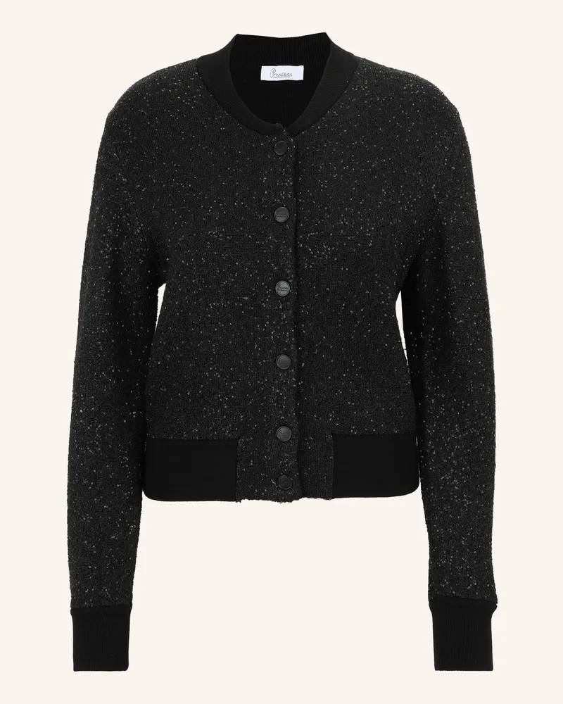 Princess goes Hollywood Strickjacke mit Pailletten Schwarz