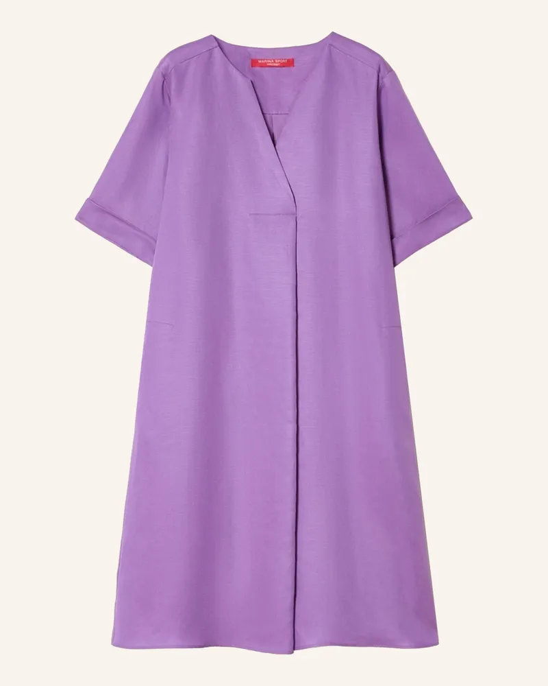 Marina Rinaldi Kleid Mrssupremo Mit Leinen lila Lila