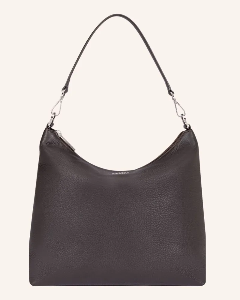 Roeckl Schultertasche DIANA GRAINED MEDIUM GRAINED Braun