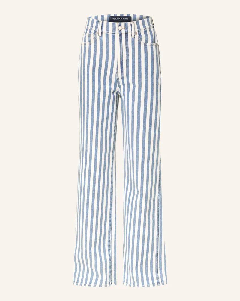 Veronica Beard Wide Leg Jeans Taylor blau M0276