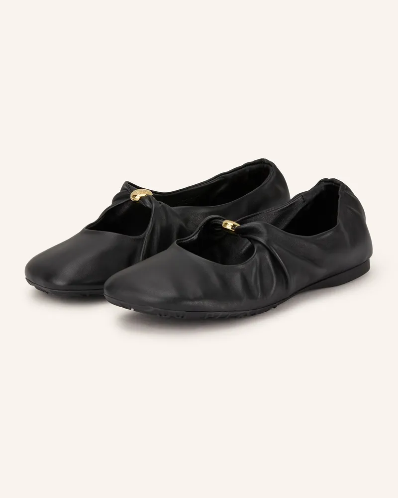 Loewe Mary-Jane-Ballerinas PEBBLE SOFT Schwarz