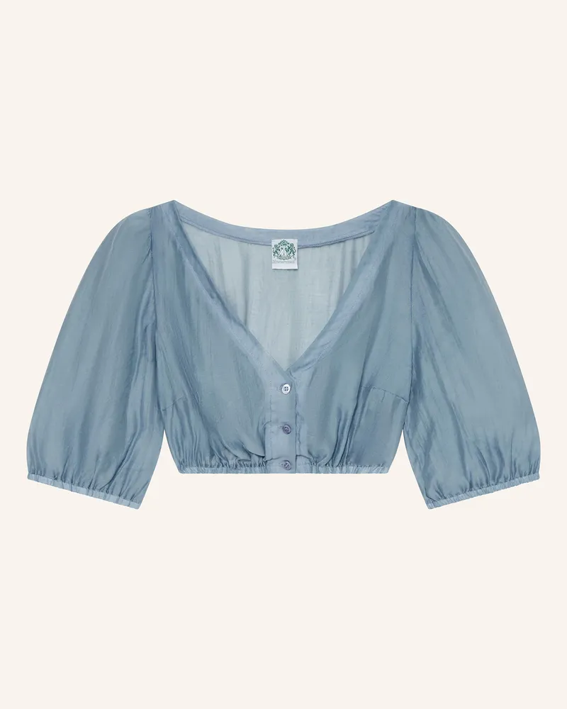 Hammerschmid Dirndlbluse Eveline blau Hellblau