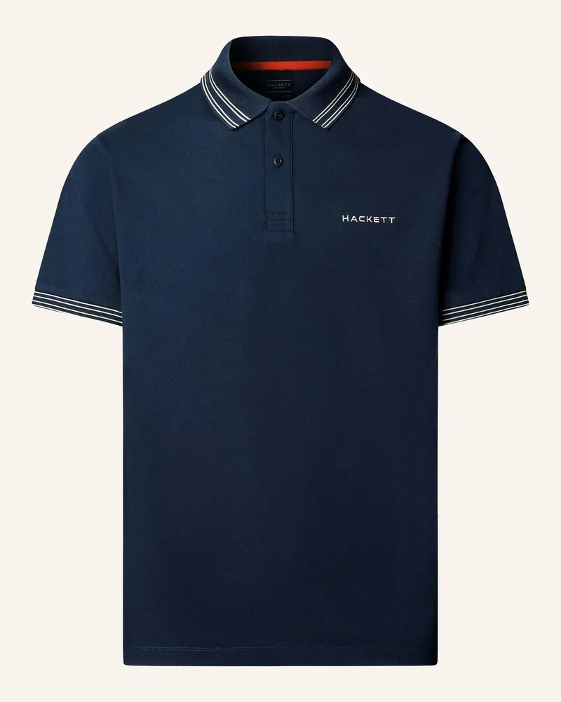 Hackett Poloshirt Hs Micro Tip Polo blau Dunkelblau