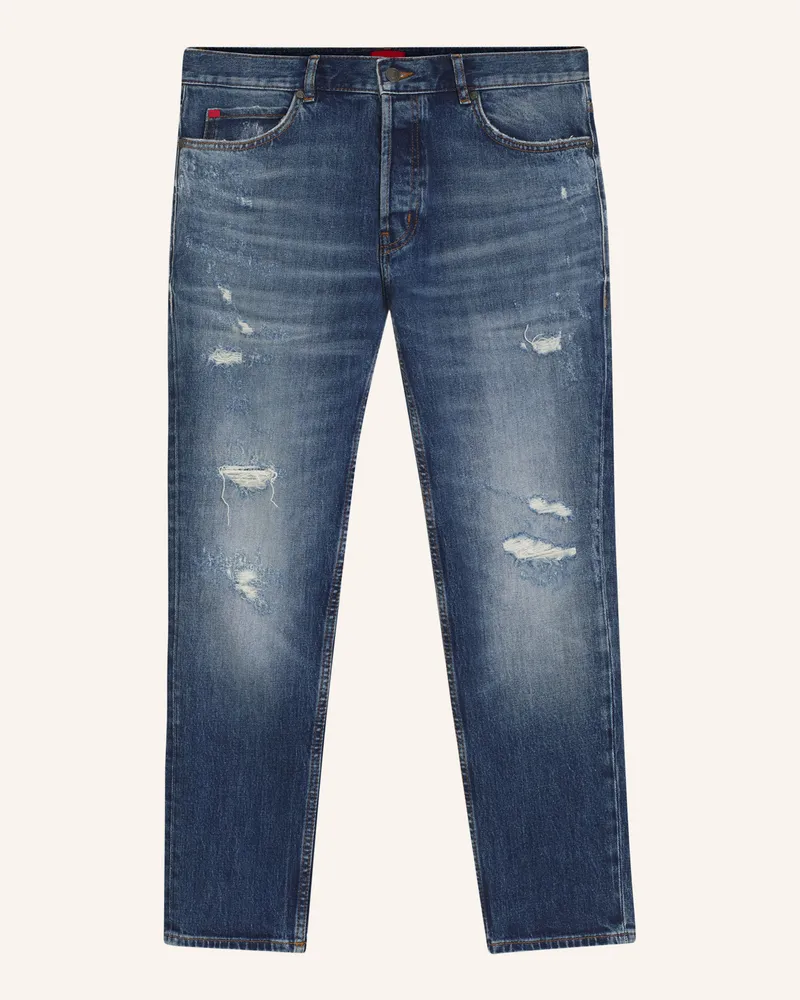 HUGO BOSS Jeans Hugo 634 Tapered Fit blau Dunkelblau
