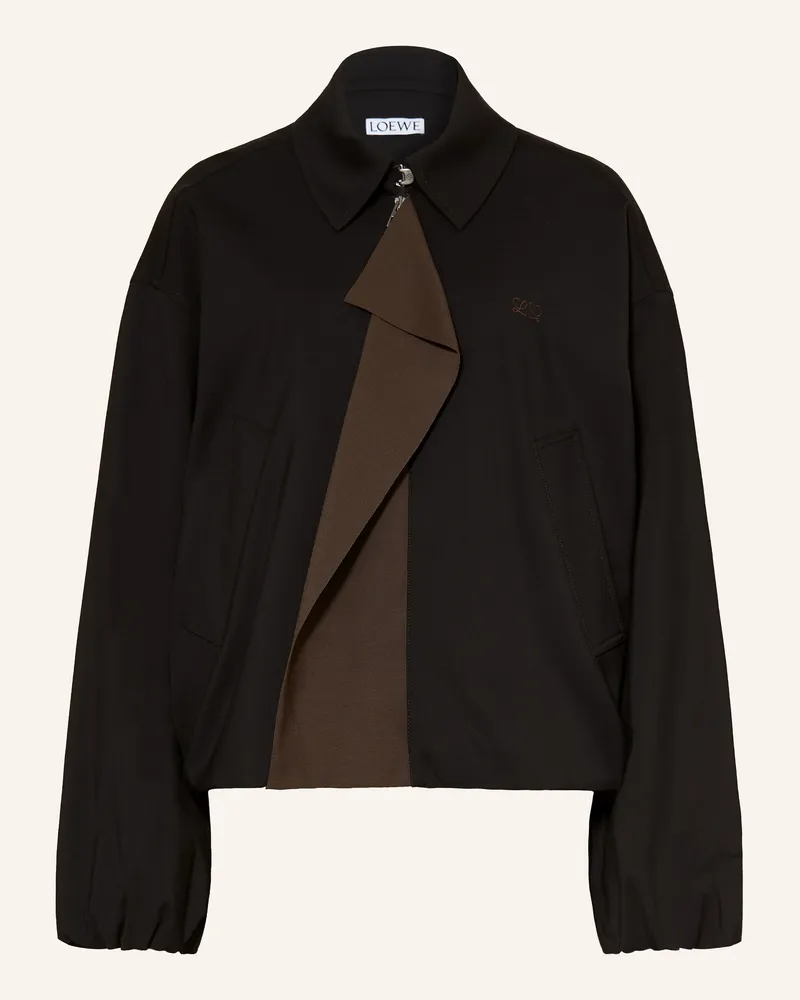 Loewe Jacke schwarz Schwarz