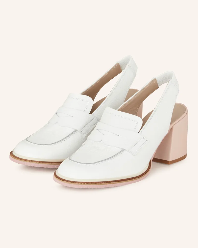 Pertini Slingpumps weiss Weiss