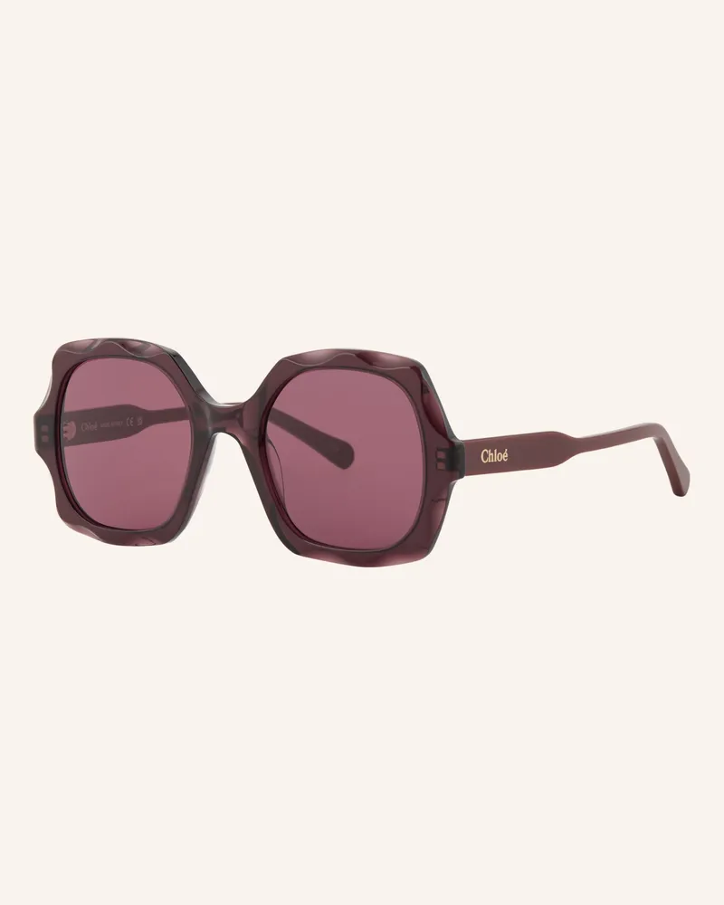 Chloé Sonnenbrille 6N000524 rot Dunkellila