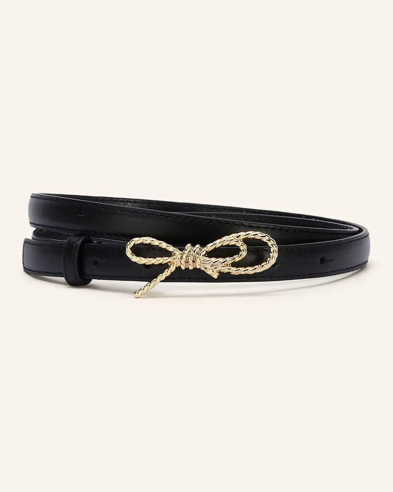 Claudie Pierlot Ledergürtel schwarz Schwarz