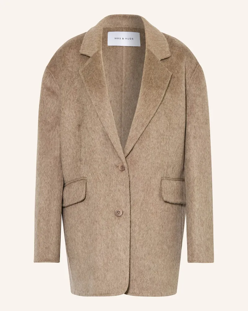 Mrs & HUGS Jacke braun Beige