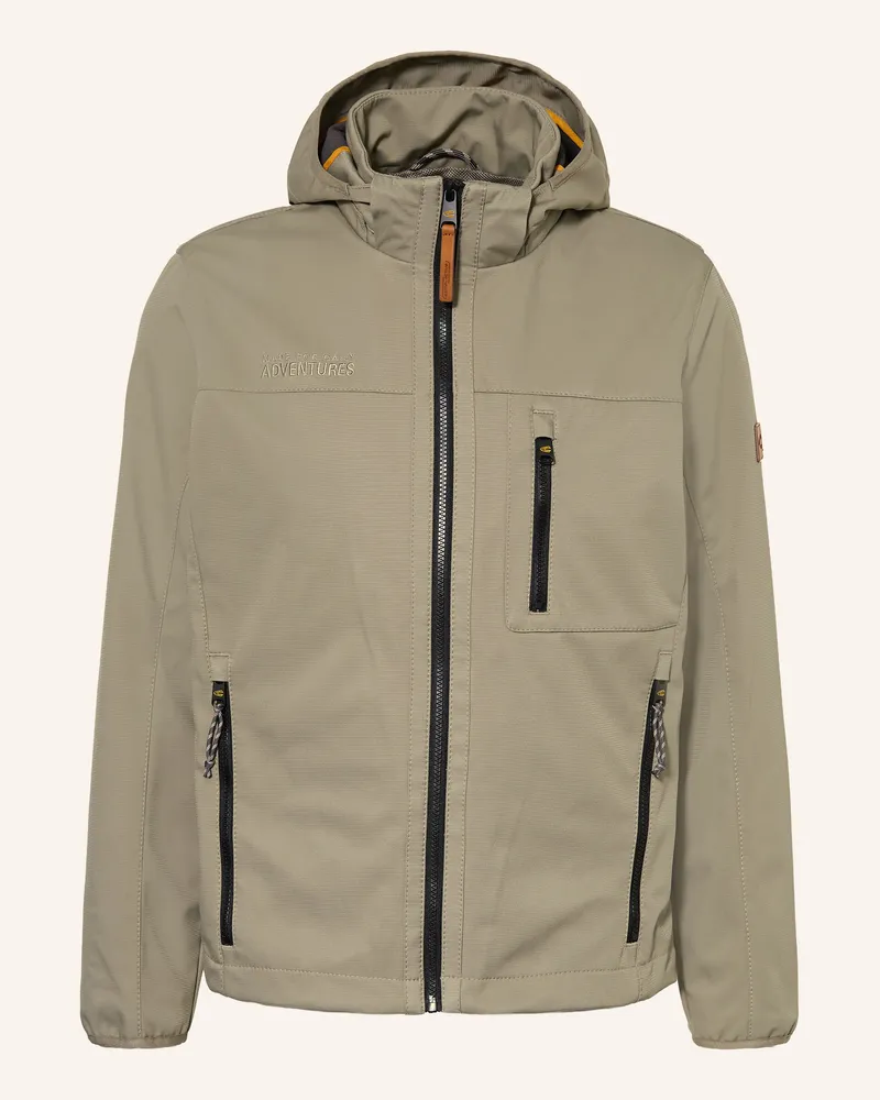 Camel Active Softshell-Jacke Mit Abnehmbarer Kapuze gruen Beige