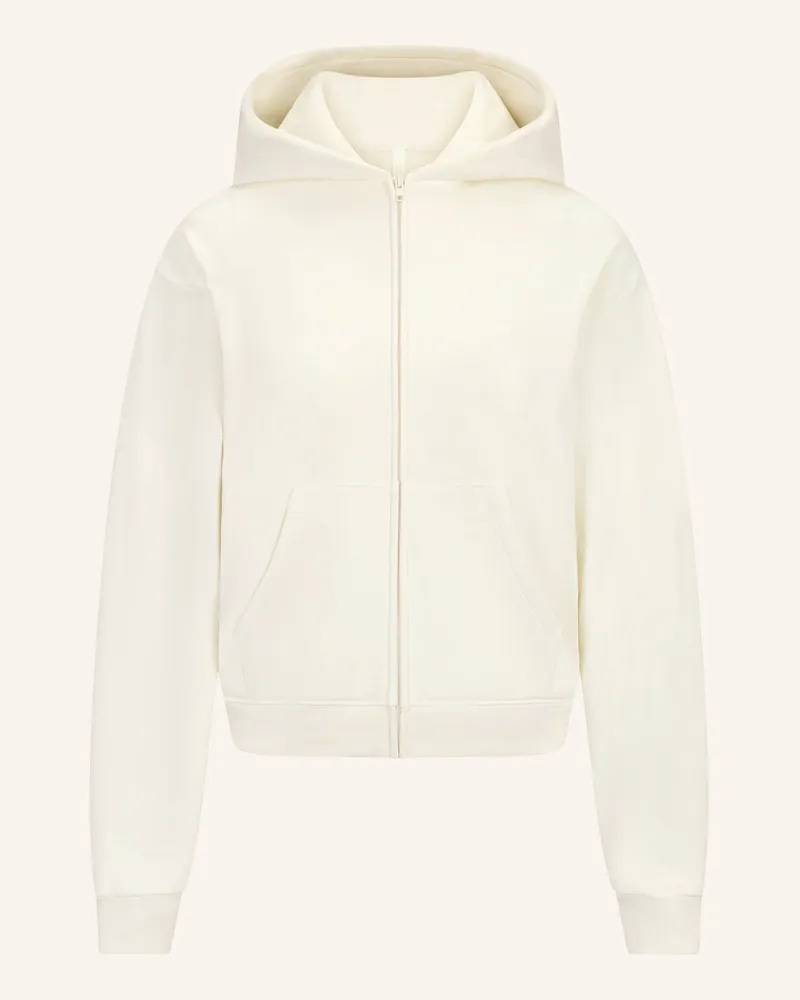 SKIMS Lounge-Sweatjacke French Terry weiss Ecru