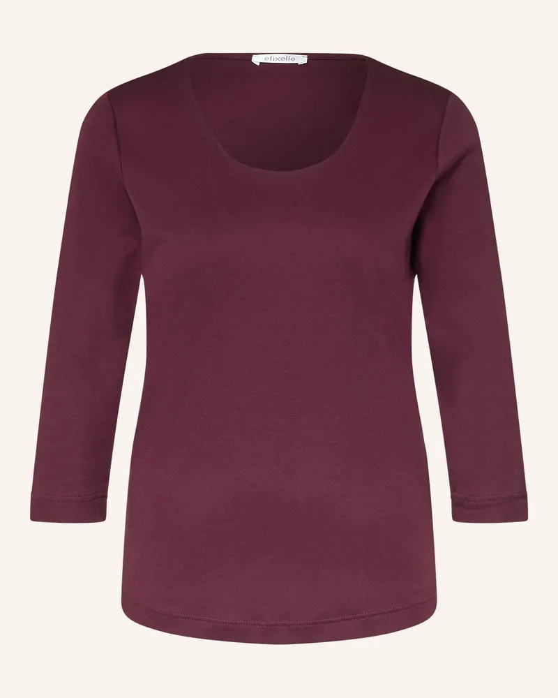 Efixelle Shirt Mit 3/4-Arm rot Dunkelrot