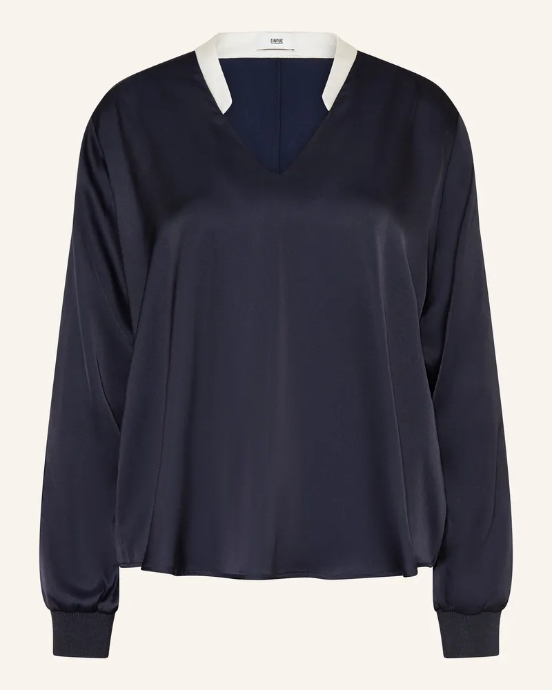cinque Satinbluse CIPLOUSA Dunkelblau