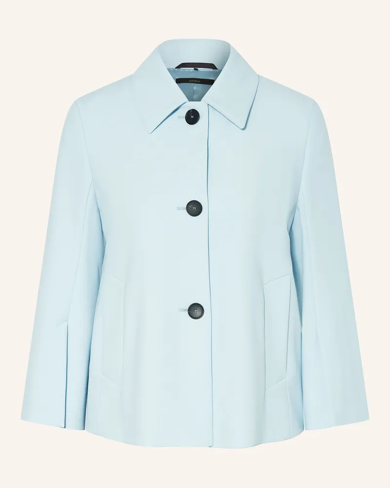 windsor. Kastenjacke aus Jersey mit 3/4-Arm Hellblau
