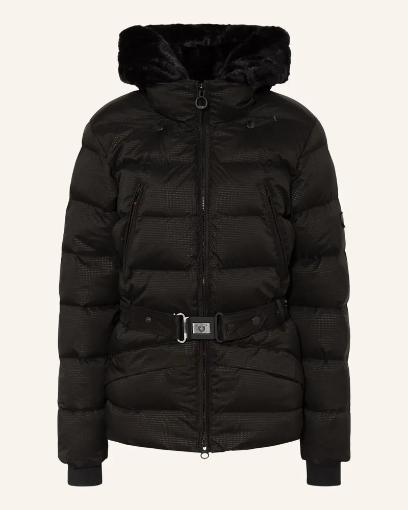 Wellensteyn Steppjacke MAYFAIR mit abnehmbarere Blende Schwarz