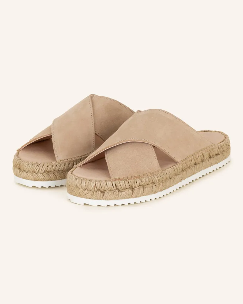 Espadrij Pantoletten Croisette beige Orange