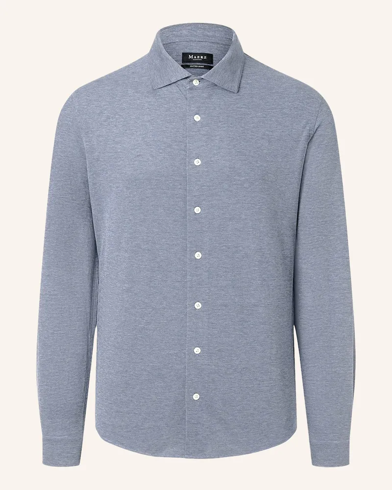 Maerz Langarmhemd 742101 blau Blau