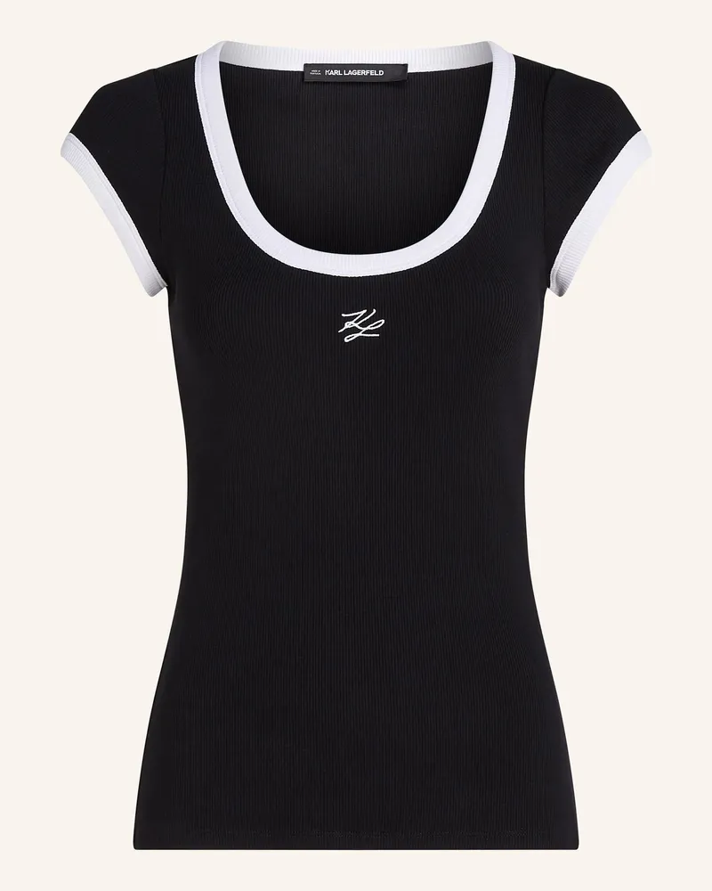 Karl Lagerfeld T-Shirt schwarz Schwarz