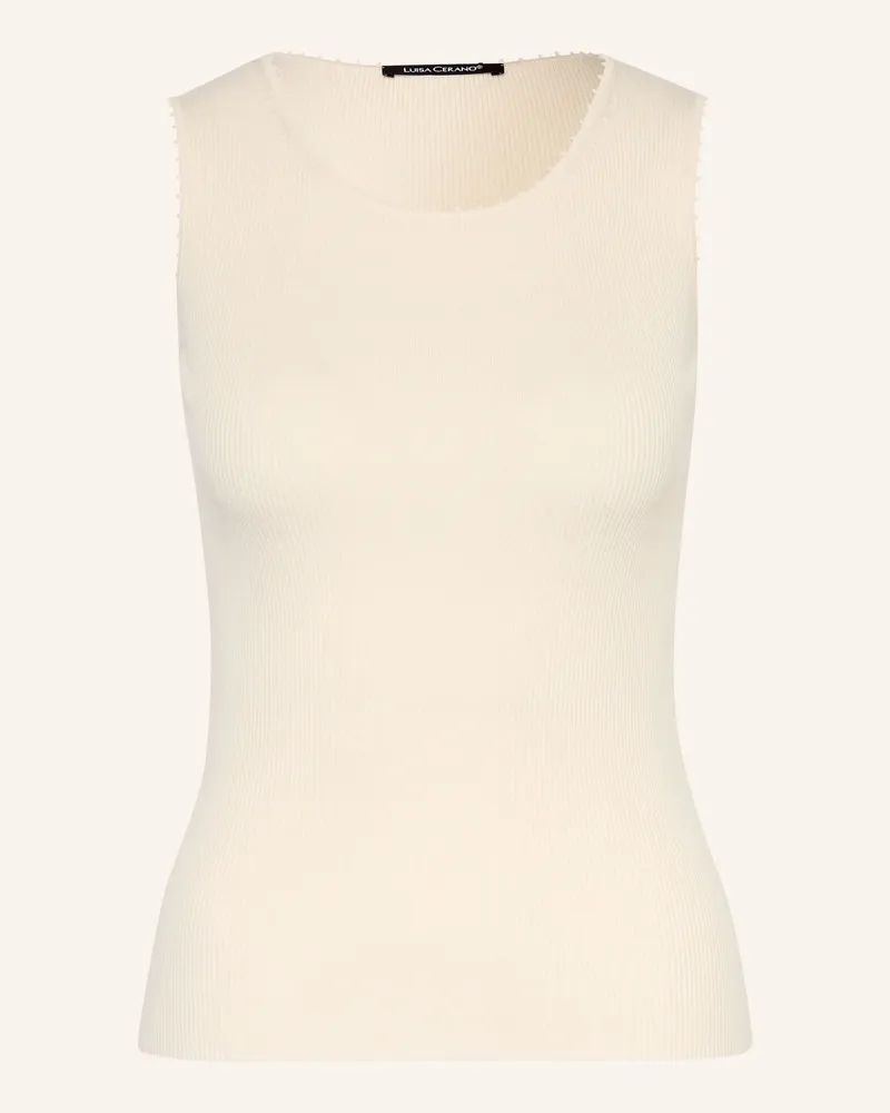 Luisa Cerano Stricktop weiss Ecru