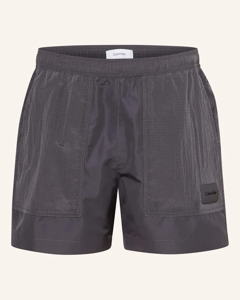 Calvin Klein Badeshorts Grau