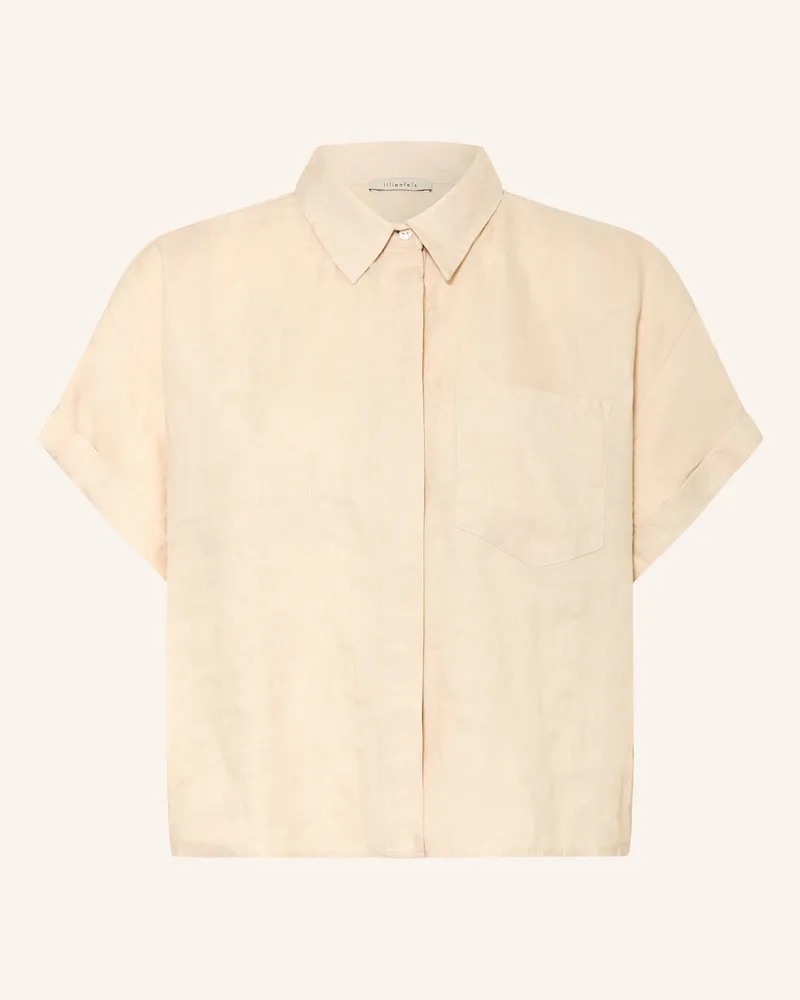 lilienfels Hemdbluse AURELIO aus Leinen Beige