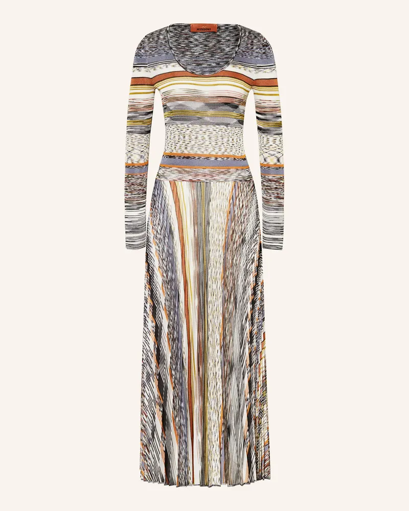 Missoni Kleid mit Plissees Grau