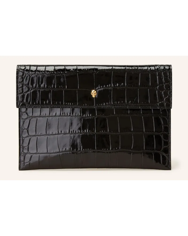 Alexander McQueen Clutch THE SKULL Schwarz