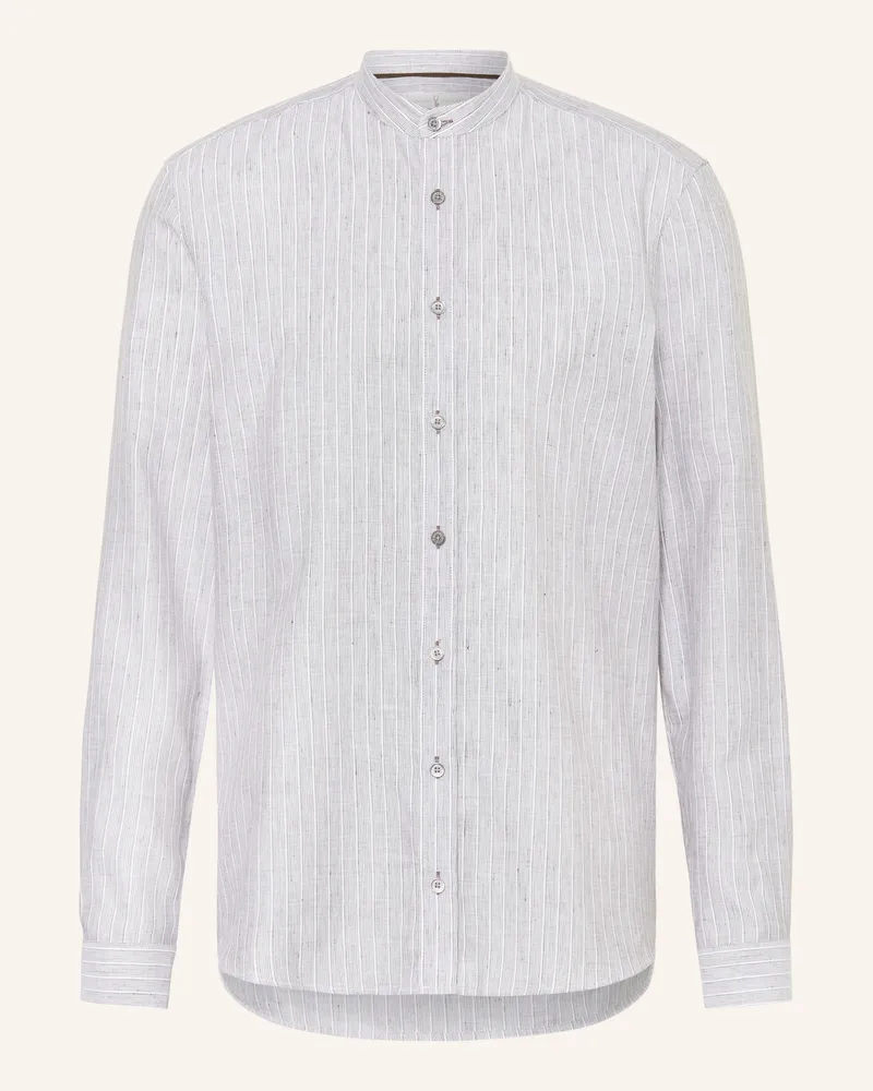 Johann & Johanna Hemd Comfort Fit mit Leinen Grau