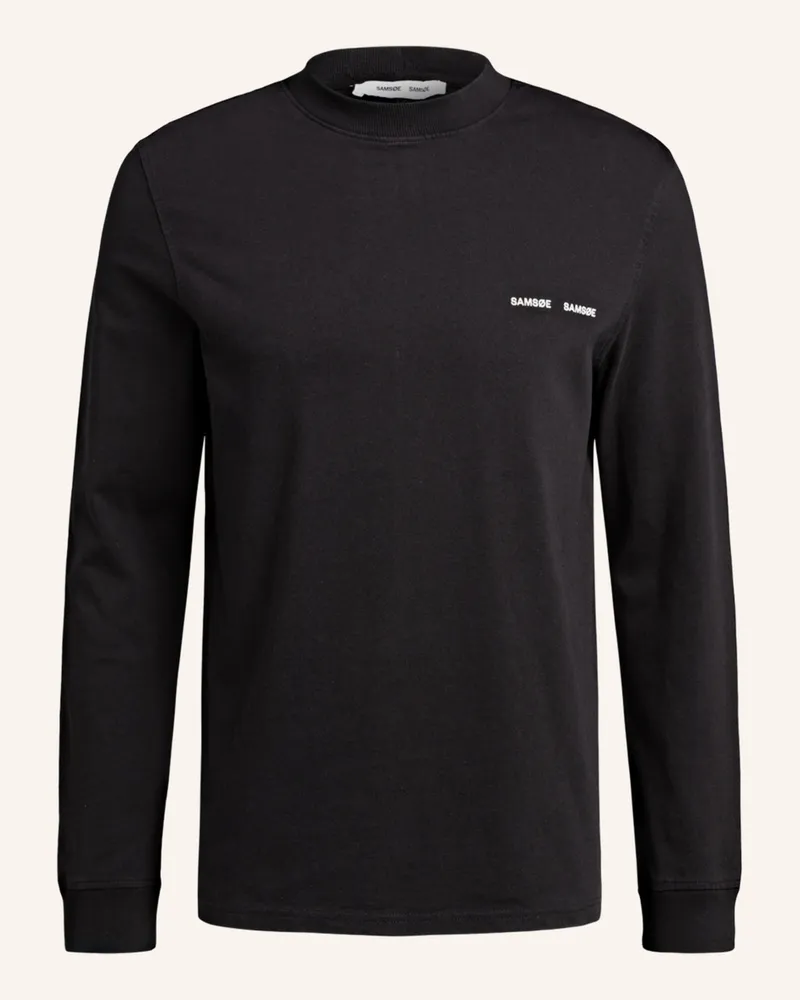 Samsøe & Samsøe Longsleeeve Norsbro schwarz Schwarz