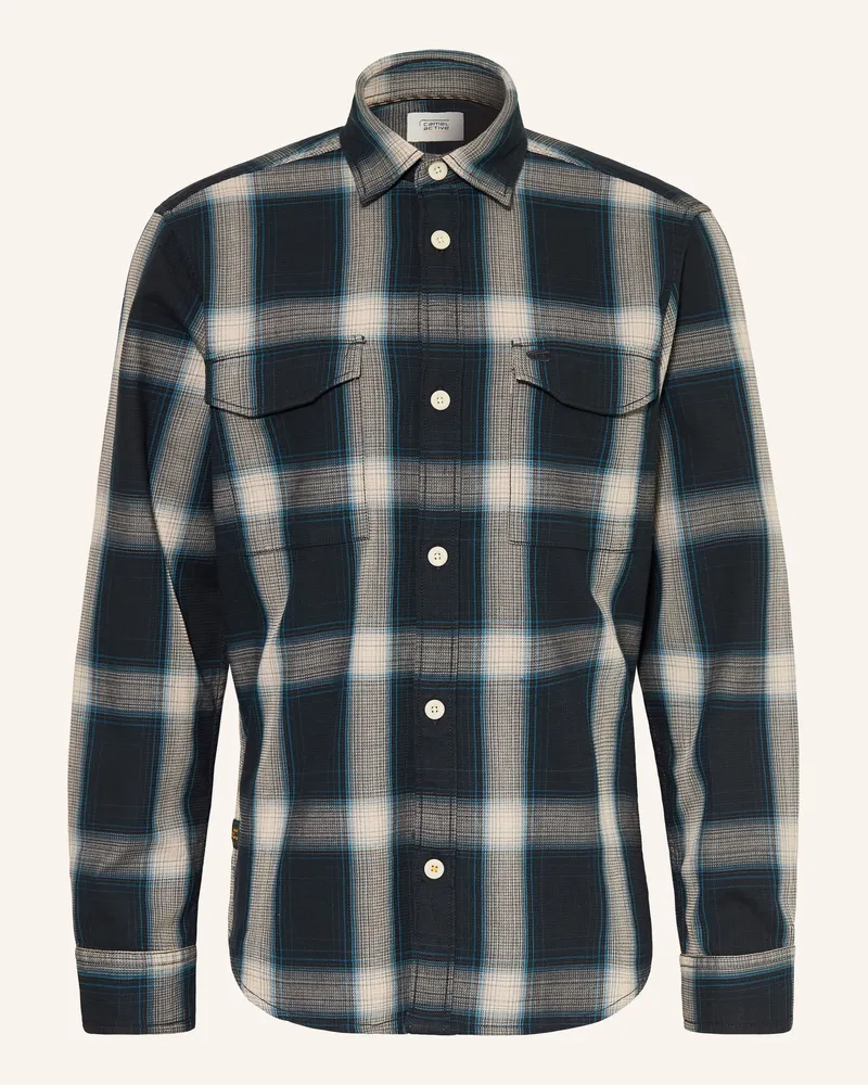 Camel Active Hemd Regular Fit blau Dunkelblau