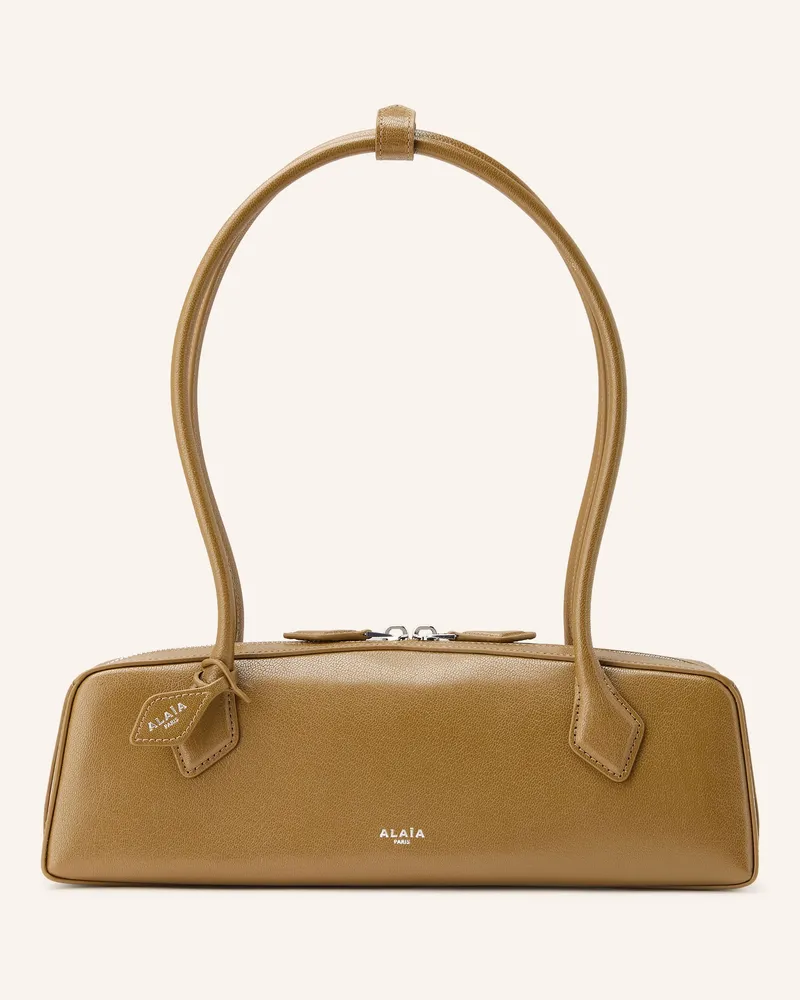 Alaïa Schultertasche LE TECKEL MEDIUM Camel