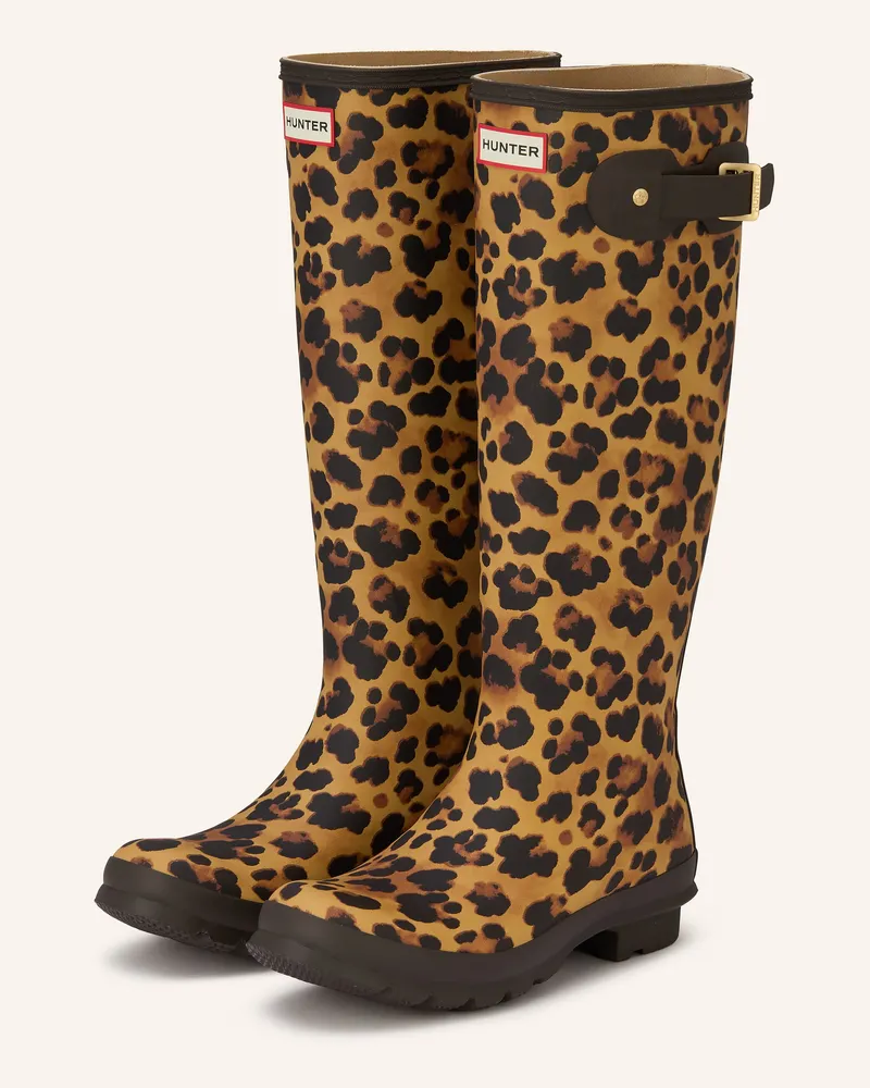 Hunter Gummistiefel Original Tall braun Cognac