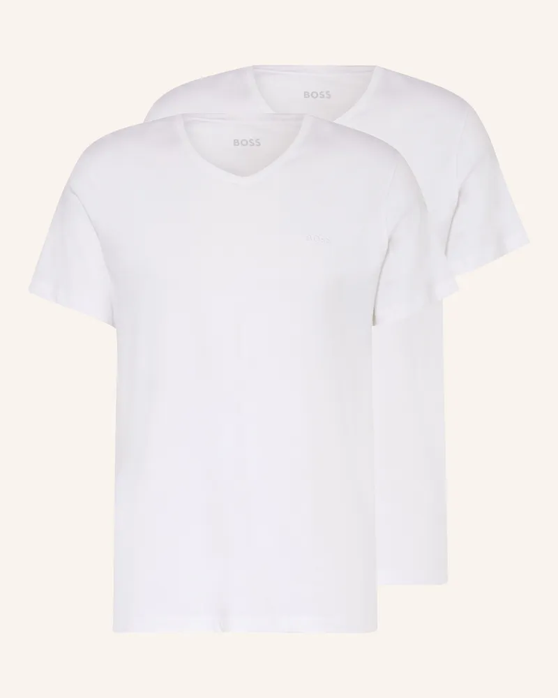 HUGO BOSS 2er-Pack T-Shirts Comfort weiss Weiss