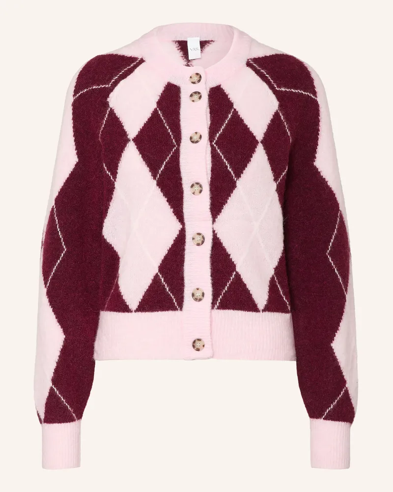 Y.A.S Strickjacke lila Dunkelrot