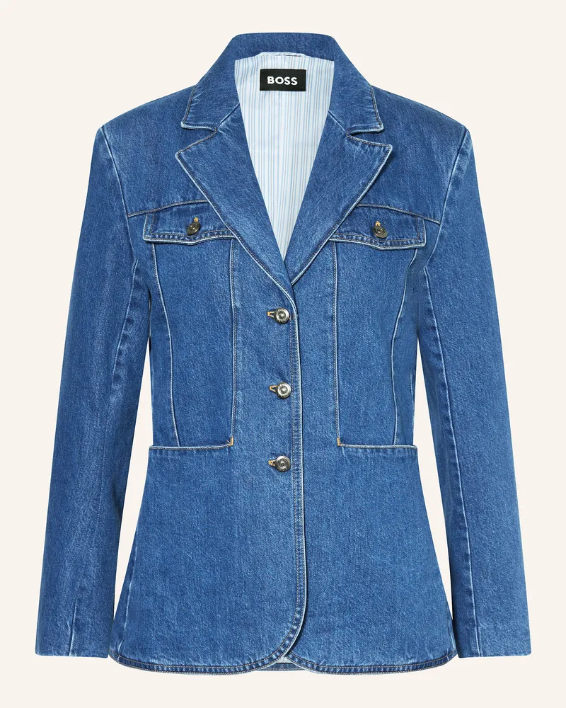 HUGO BOSS Jeansblazer JUSKFIN Blau