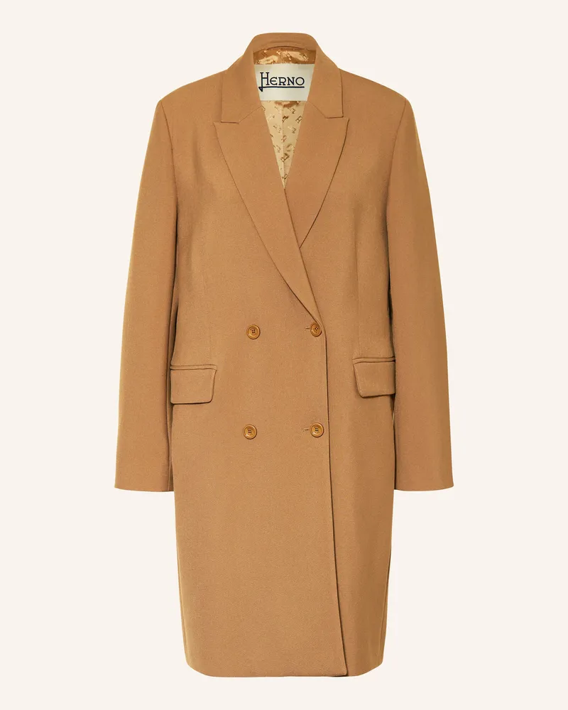 Herno Mantel braun Camel