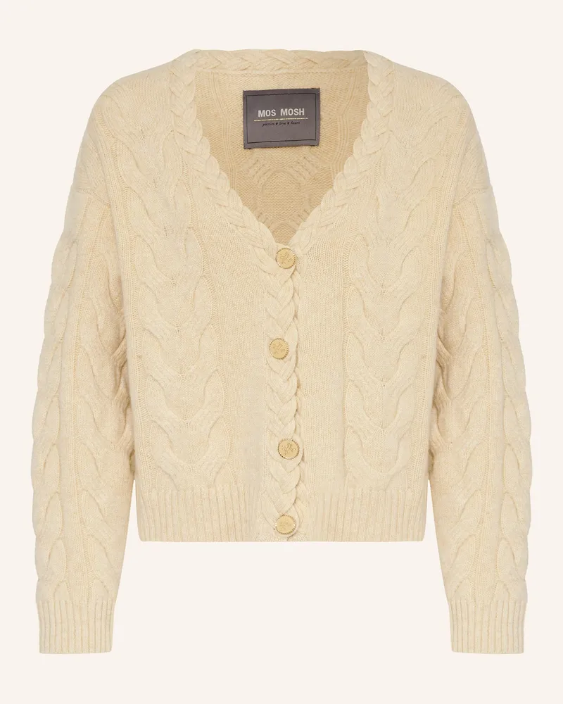 Mos Mosh Strickjacke MMOTTILI mit Alpaka Creme