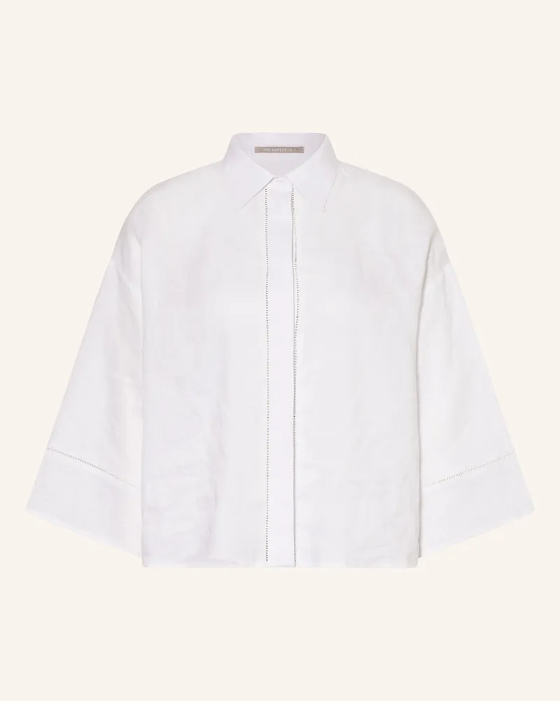(THE MERCER) N.Y. Hemdbluse Aus Leinen Mit 3/4-Arm weiss Weiss