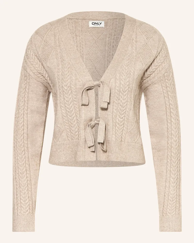 only Strickjacke braun Camel