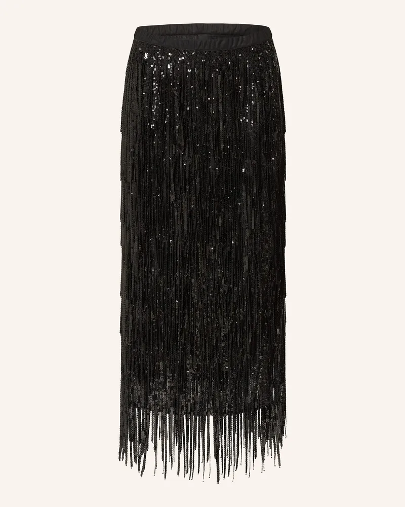 Marc Cain Rock Mit Partien schwarz 900