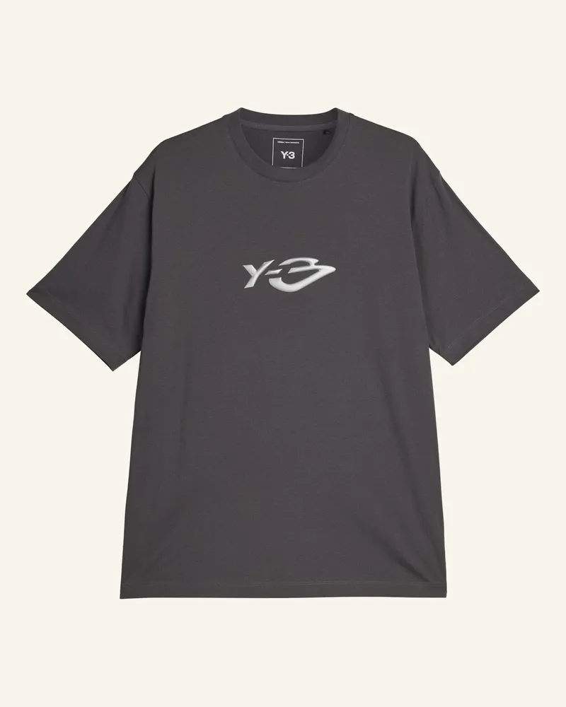 Y-3 Y-3 Liquid Logo T-Shirt grau Grau