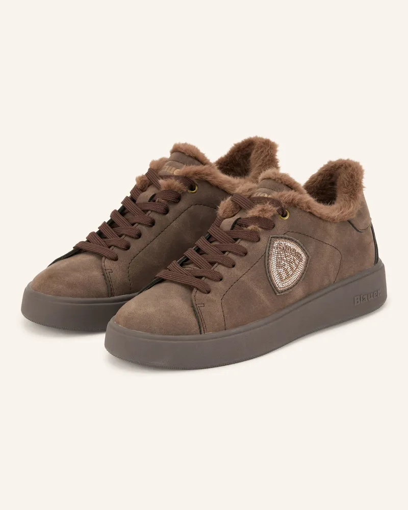 Blauer Sneaker victory01 braun Dunkelbraun