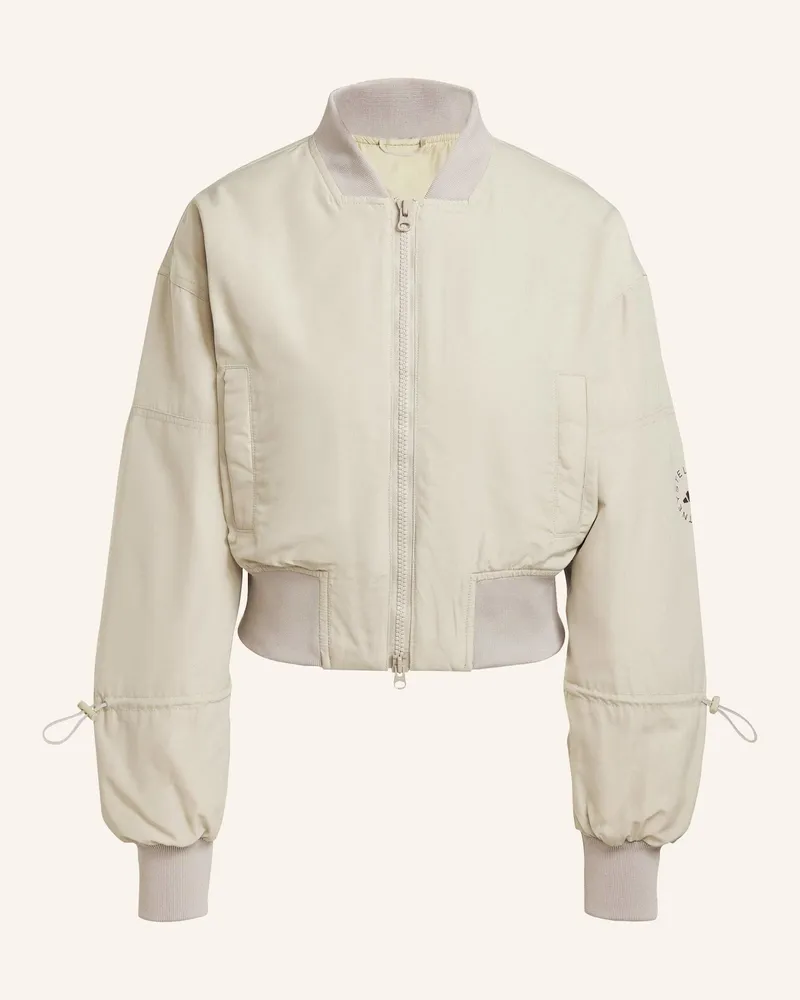 adidas ADIDAS BY STELLA MCCARTNEY TRUENATURE WOVEN CROPPED BOMBERJACKE Beige