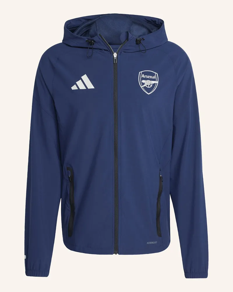 adidas ARSENAL TIRO 25 COMPETITION VIS TECH TRAVEL JACKE Blau
