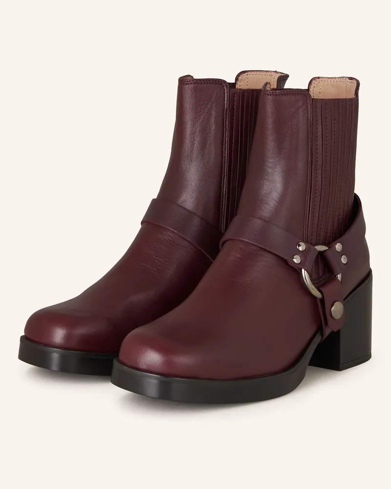 Unisa Stiefeletten JELANI Dunkelrot