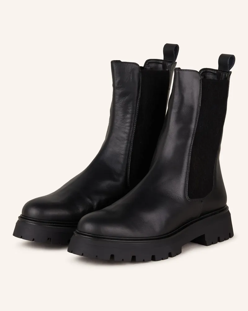 Darling Harbour Chelsea-Boots Schwarz